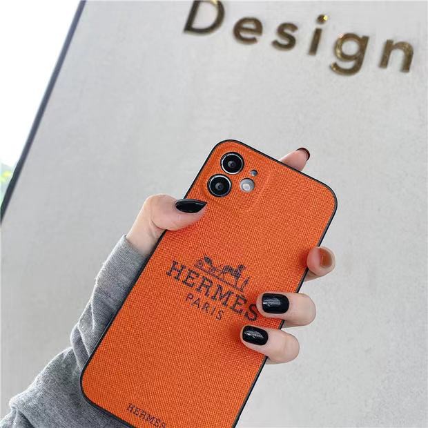 Ốp điện thoại in hình Hermes màu cam cho Iphone 11PMax 11 7 8 plus X Xs Xr Xs Max Se 12 12pro 12ProMax 13 13Pro 13Promax