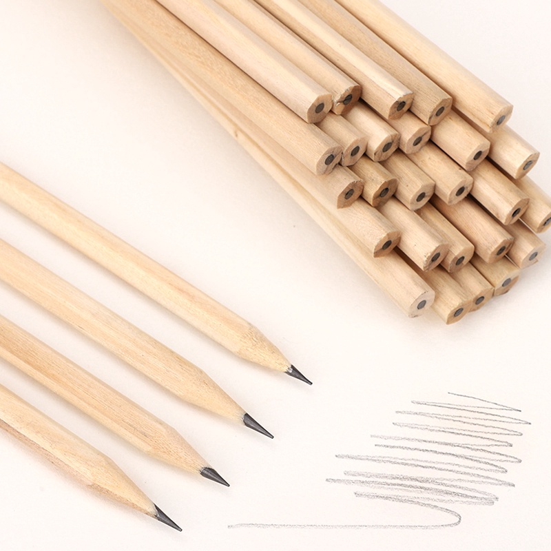 Bút chì gỗ kiểu lục giác tam giác gọt đầu bút được tiện lợi CREAMY CG01
