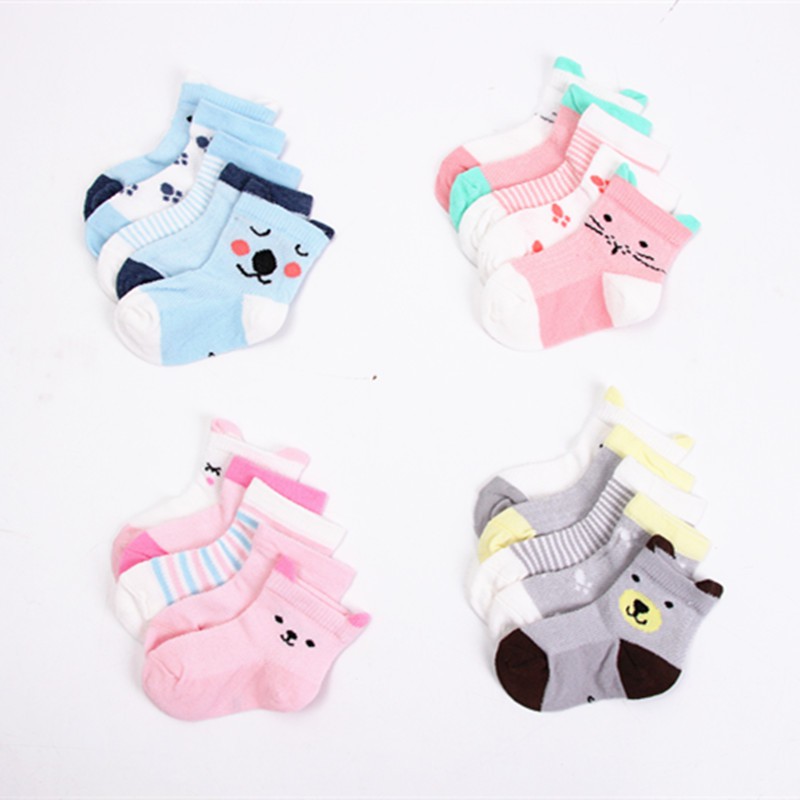 Set 5 tất vớ hè cho bé (0-12 tháng)