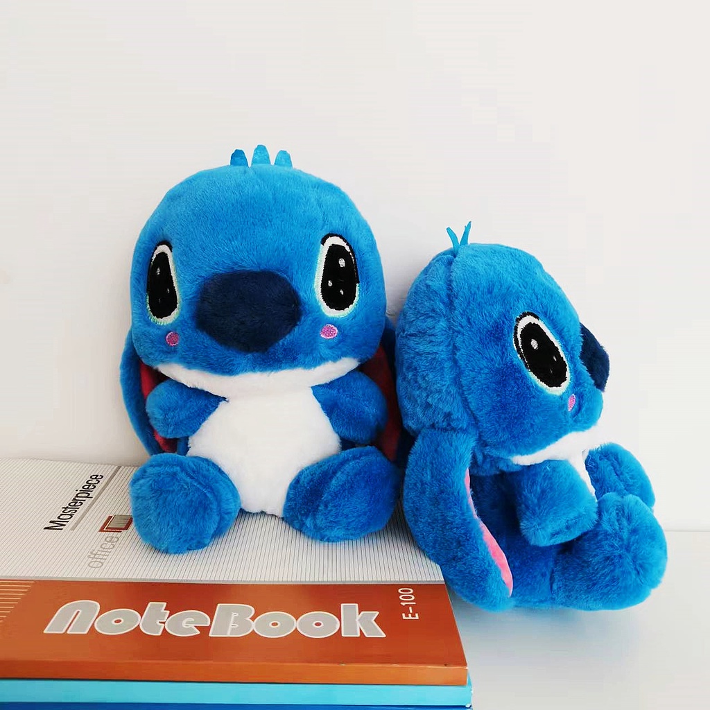 Gấu bông Stitch xanh lông xù - Stich nhồi bông mini
