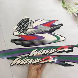 (ĐƯỢC TRỢ GIÁ)Bộ tem xe Wave Alpha đời 2004 Đủ Màu