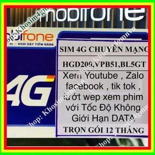 12 tháng trọn gói chuyên mạng - không giới hạn data- mobifone- bl5gt