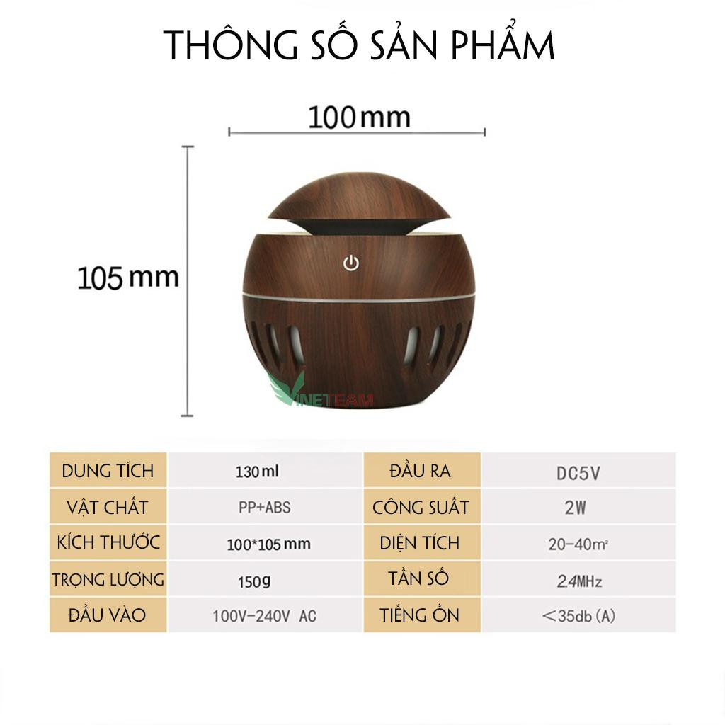 Máy Xông Tinh Dầu Mini U8 Có Led Mẫu mới 2020 -Chất liệu nhựa ABS an toàn -dc4027