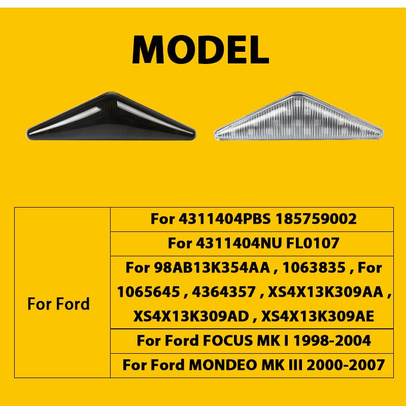 Đèn Xi Nhan Cho Ford Focus Mk I 1998-2004 Ford Mondeo Mk Iii 2000-2007