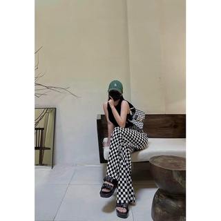 QUẦN ỐNG RỘNG CARO HOT TREND