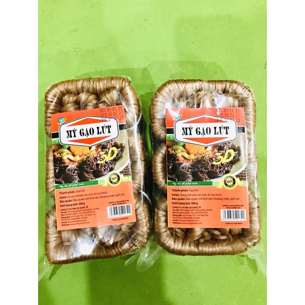 Mỳ gạo lứt eatclean 500g