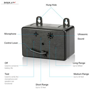 Mini Outdoor Anti Barking Device Ultrasonic Dog Bark Control Sonic Deterrents Silencer Tools