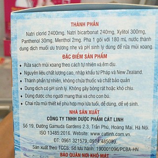 Muối rửa mũi Cát Linh