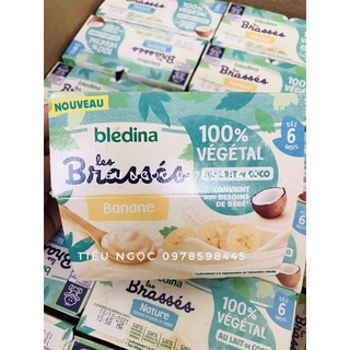 Sữa chua dừa Bledina Brasses cho bé dị ứng đạm sữa bò 6m+ (4x95gr)