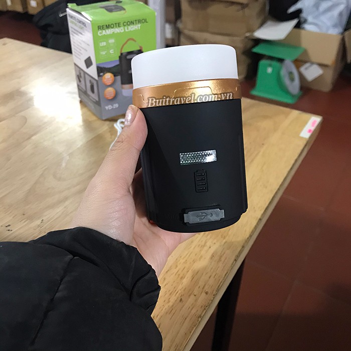 Đèn treo lều dã ngoại có điều khiển từ xa- Đèn dã ngoại tích điện- Bụi Travel