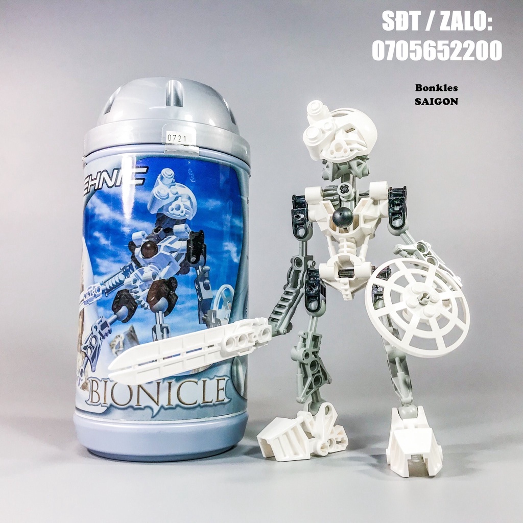 Đồ Chơi Mô Hình Vintage lắp ráp LEGO Bionicle: Toa Mata Kopaka 8536 Chính Hãng Đan Mạch (2001)
