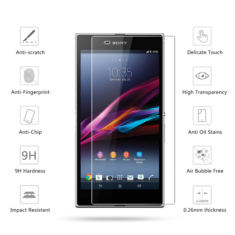 Kính Cường Lực SONY XPERIA Z Ultra có mài cạnh 2.5D