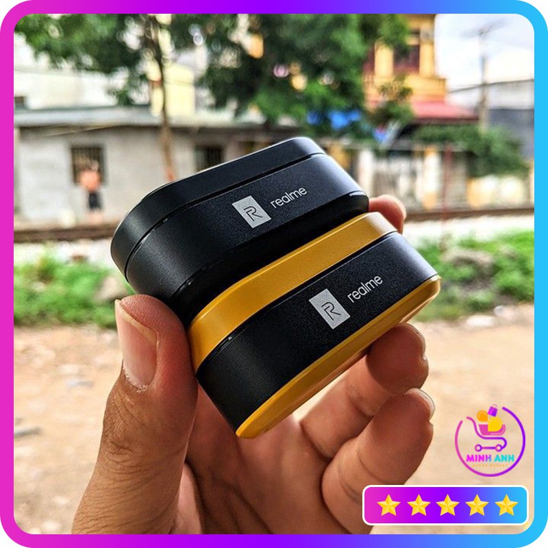 [ Shop Trong Vùng Không Có Dịch ]  Tai Nghe Cao Cấp Bluetooth Realme, Tai Nghe Không Dây, Cảm Ứng 1 Chạm