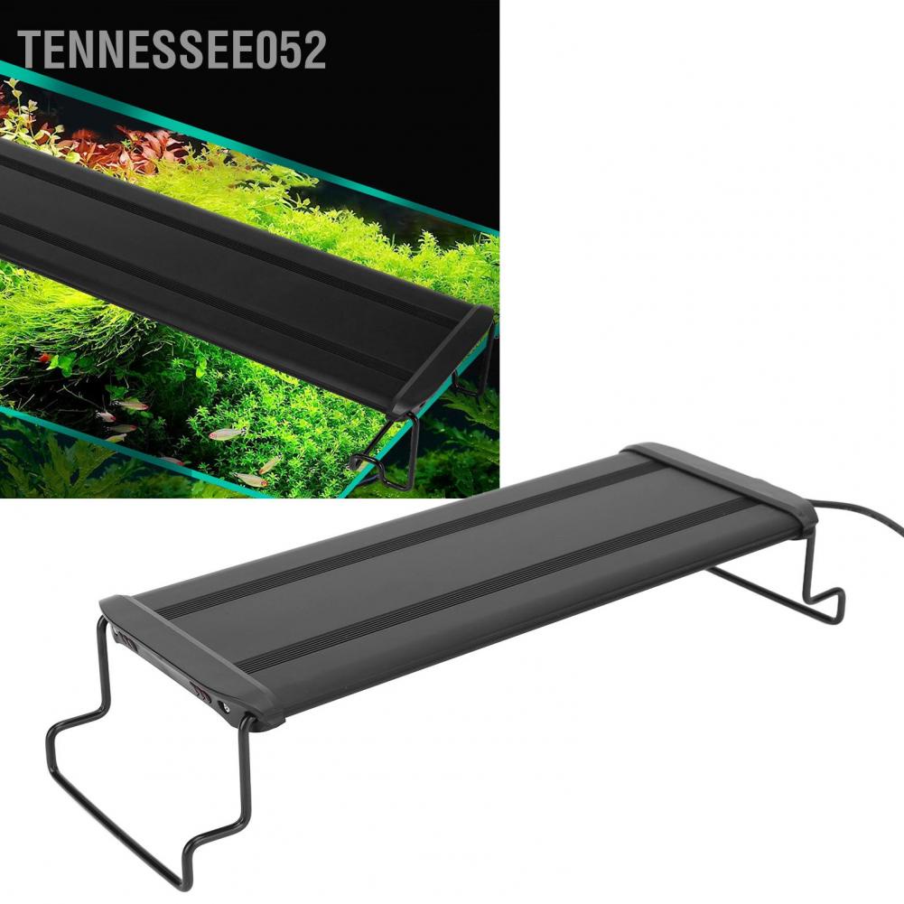 Tennessee052 Fish Tank Light 30LED Full Spectrum 12W Adjustable Planted Aquarium Lamp for Landscape Freshwater US Plug 100‑240V