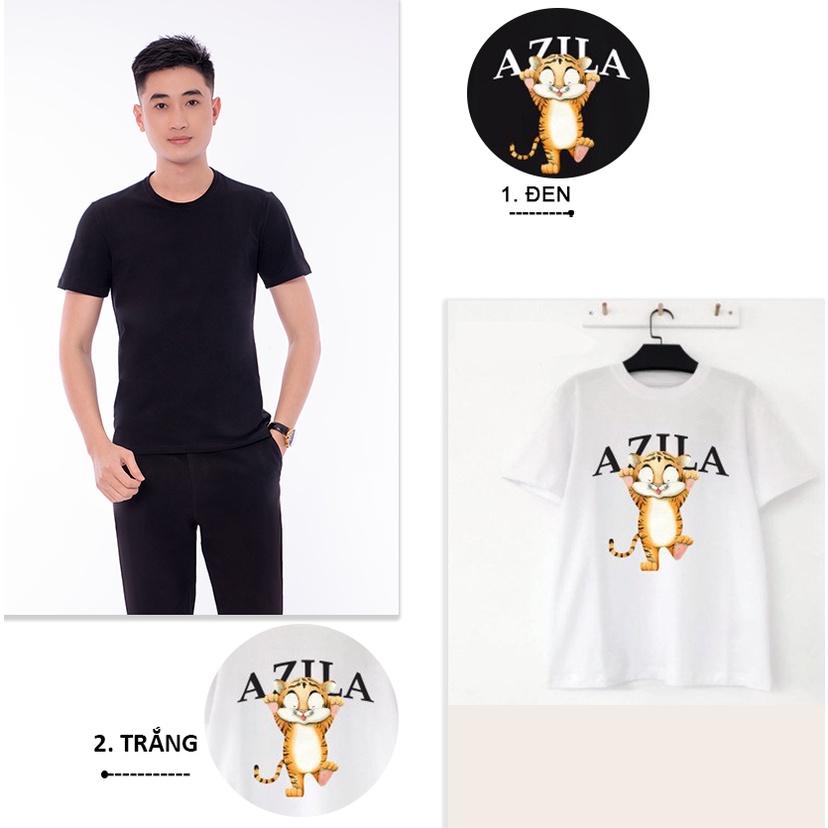 Áo Thun Nam In Hình Sư Tử Chất Liệu Cotton 100% Co Dãn 4C Thoáng Mát - AC139