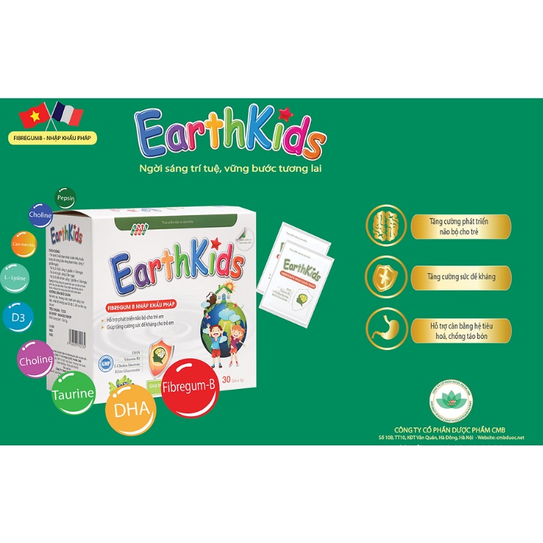 Earthkids Cốm Hỗ Trợ Phát Triển Não Bộ Cho Trẻ