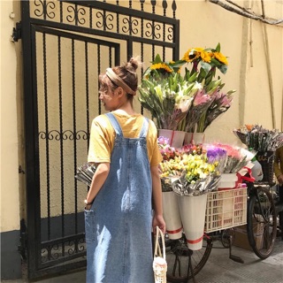 [ORDER] - Váy yếm bò dáng dài