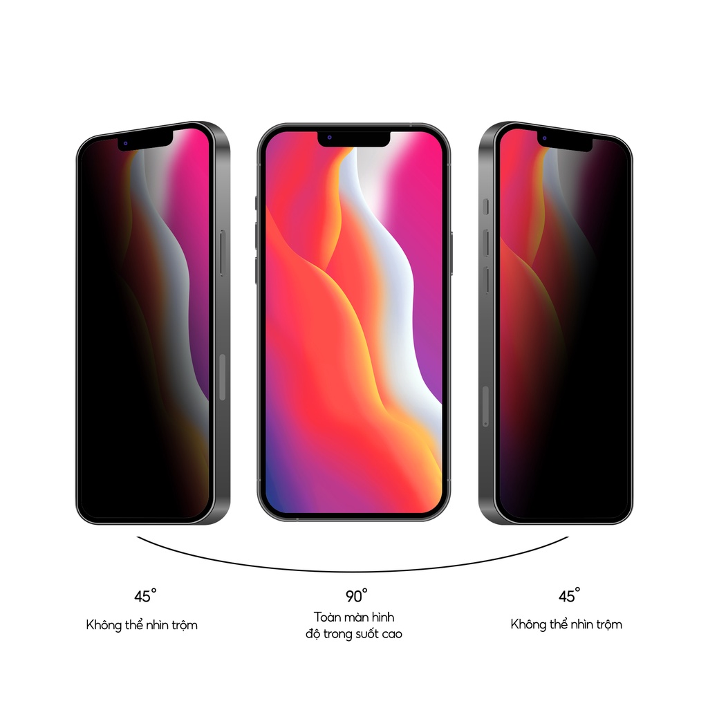 Kính Cường Lực Iphone Chống Nhìn Trộm Full Màn,KingKong 4D 6splus/7plus/8/8plus/x/xs/11/12/13/14/pro/max/plus ốp lưng