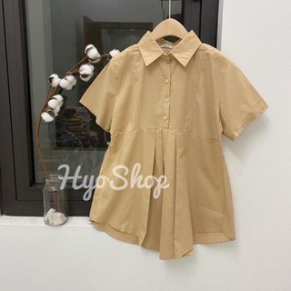 Áo bầu sơ mi cộc tay - nhiều màu sắc siêu xinh