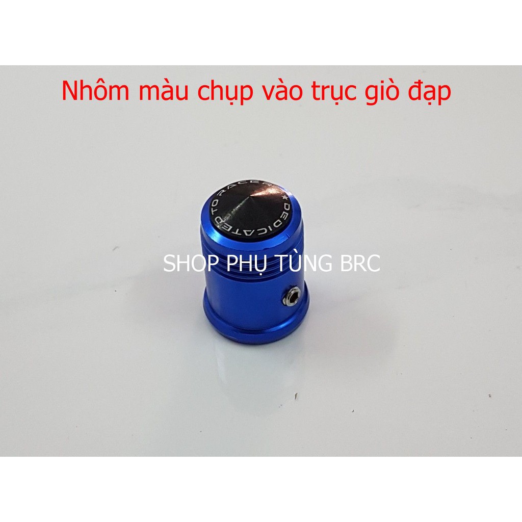 Nhôm màu chụp vào trục giò đạp xe hãng HONDA, YAMAHA ( SL: 1 cái )