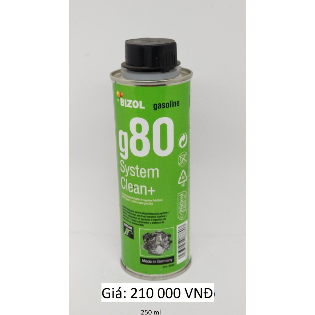 VỆ SINH BUỒNG ĐỐT BIZOL  G80 (250ML) (Chai)