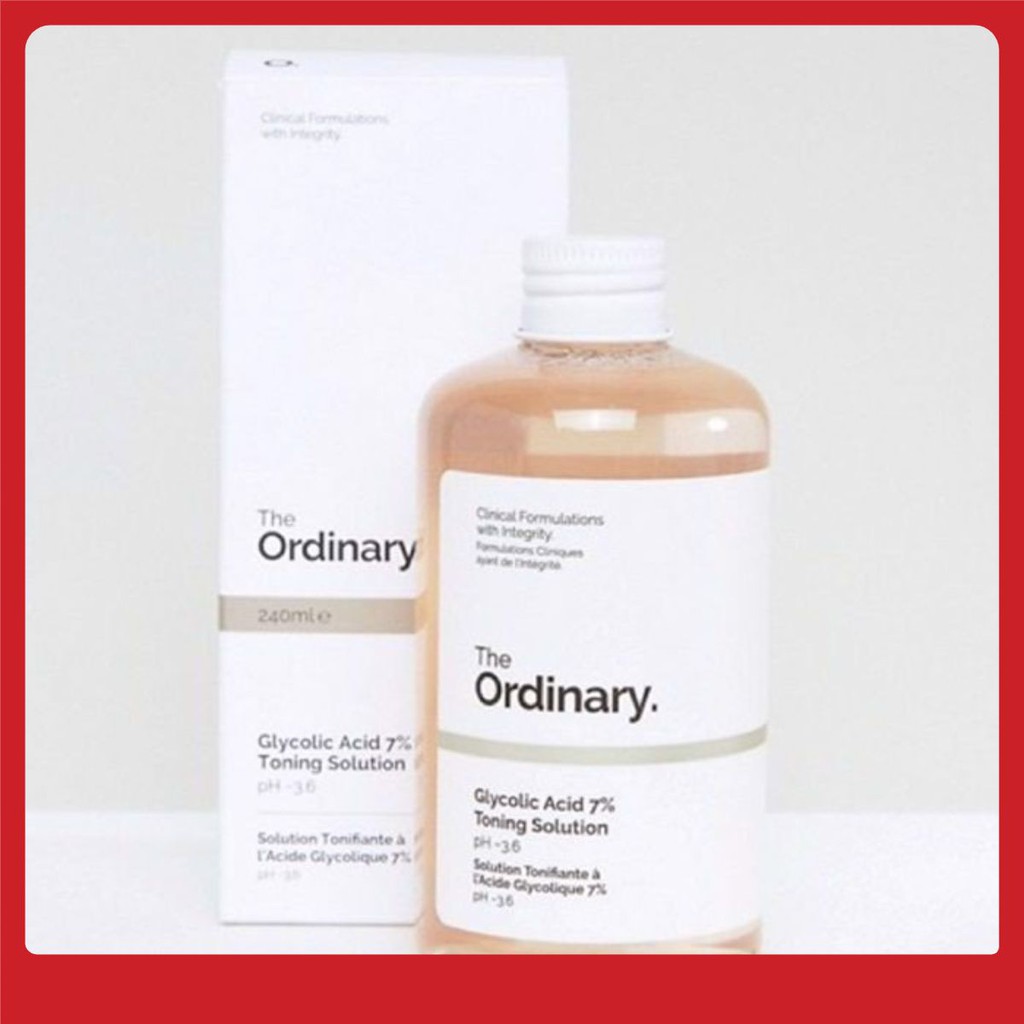 Toner tẩy da chết làm sạch Glycolic Acid 7% Toning Solution - The Ordinary Vô Địch Rẻ