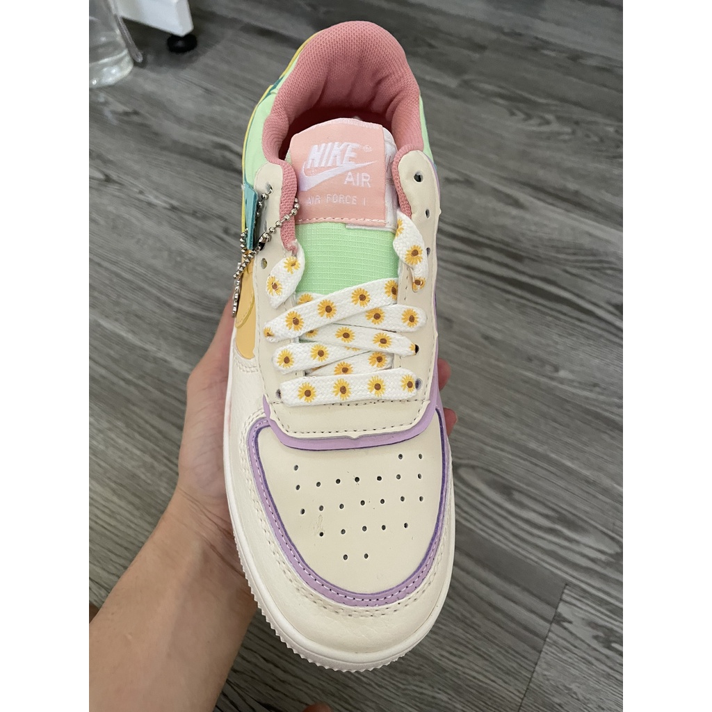 ⚡️Giày Nike Air force 1 Shadow, AF1 shadow 7 màu Nữ ❤️cầu vồng CỰC HOT 2021