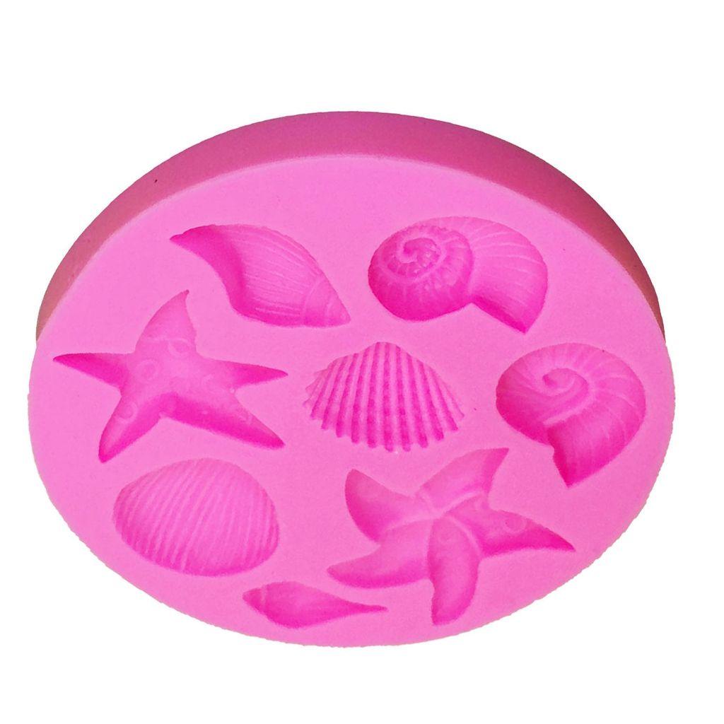 IVORY Khuôn Silicon Mềm Làm Bánh Hình Vỏ Sò 3D Sáng Tạo