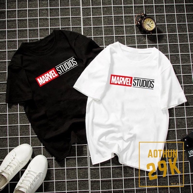 ALBUM 1062 - ÁO THUN UNISEX ĐEN MARVEL STUDIO | BigBuy360 - bigbuy360.vn