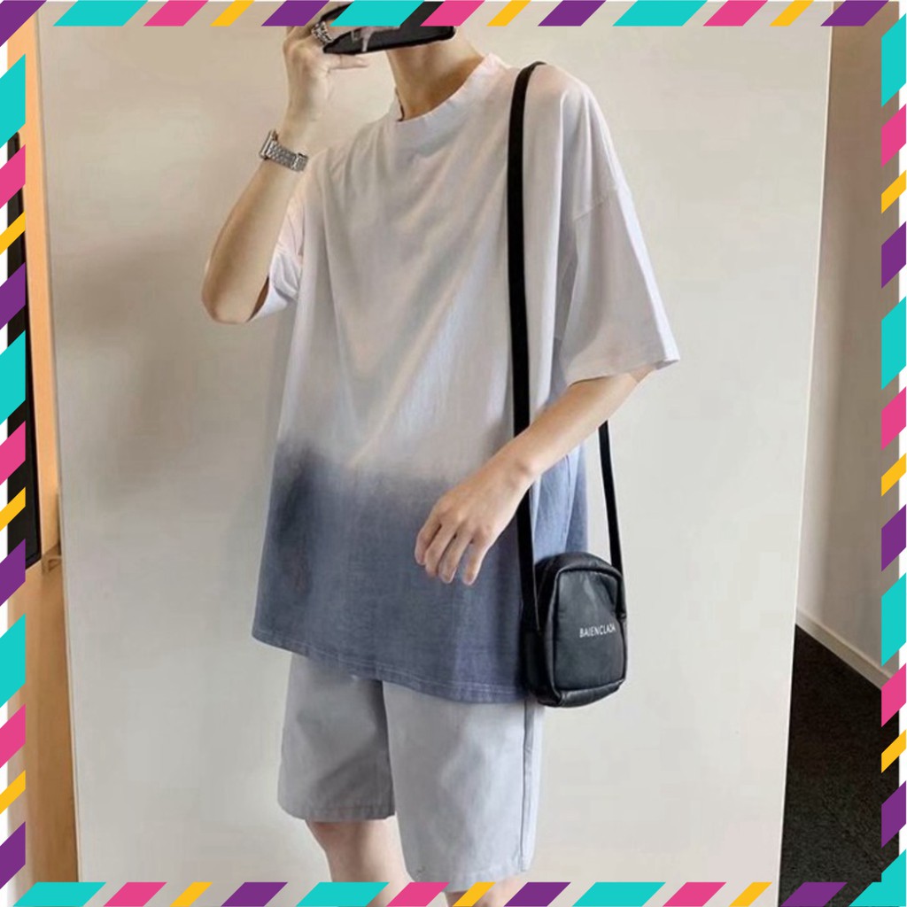 Áo Thun Tay Lỡ Phối Màu Siêu Hot🍁 Unisex nam nữ đều mặc được | BigBuy360 - bigbuy360.vn