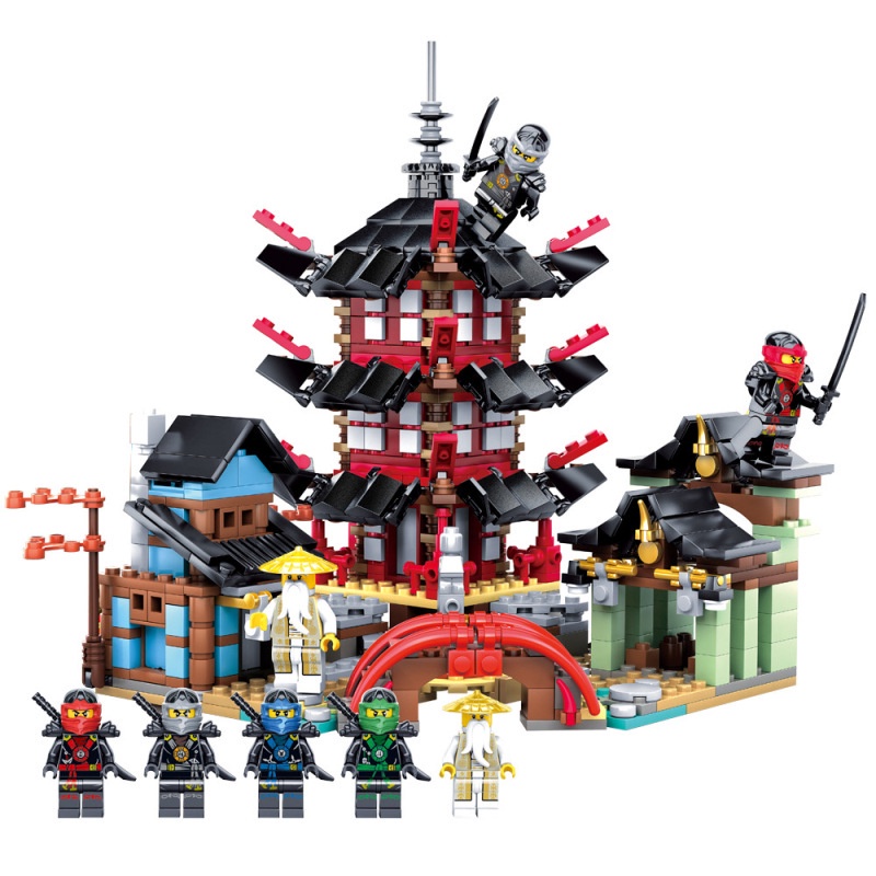 Bộ đồ chơi lắp ráp Sluban 800 miếng Ninjago Naruto cho bé 80001 20x22x22cm