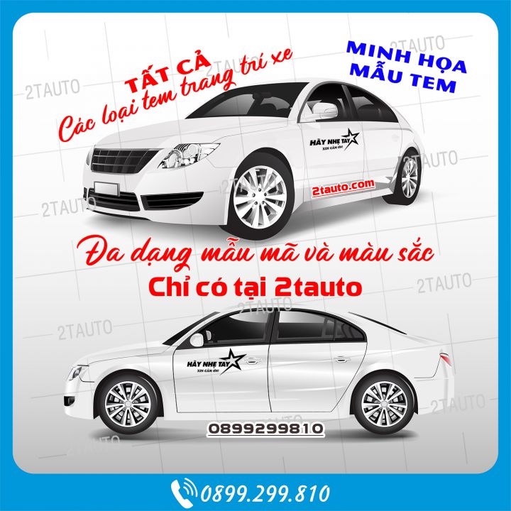 TEM DÁN XE CHỮ XIN NHẸ TAY, STICKER MỞ ĐÓNG CỬA NHẸ TAY, TRANG TRÍ XE Ô TÔ XE TẢI VỚI ĐỘ BỀN TRÊN 3 NĂM