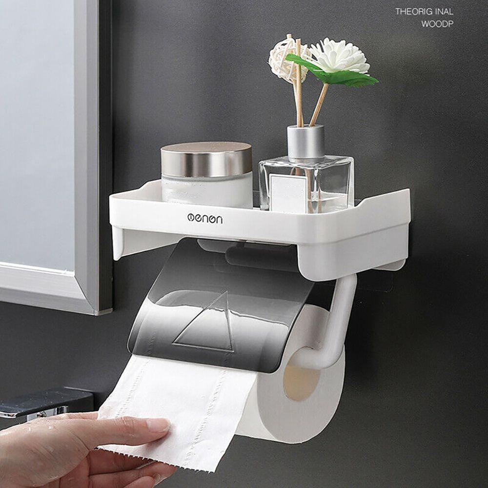 Giá Đỡ Cuộn Giấy Vệ Sinh Đa Năng Chống Nước Không Cần Đục Lỗ 1 Cái