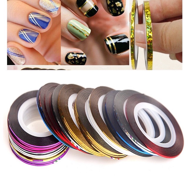 Kim tuyến nail kim ngân 5k=3 cuộn