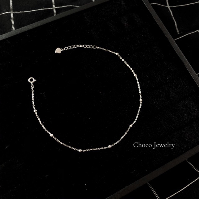 Lắc chân bạc bi nhỏ Choco Jewelry