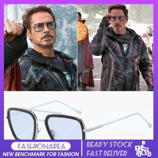 Kính Mát Gọng Chữ Nhật Màu Kẹo Ngọt Phong Cách Iron Man