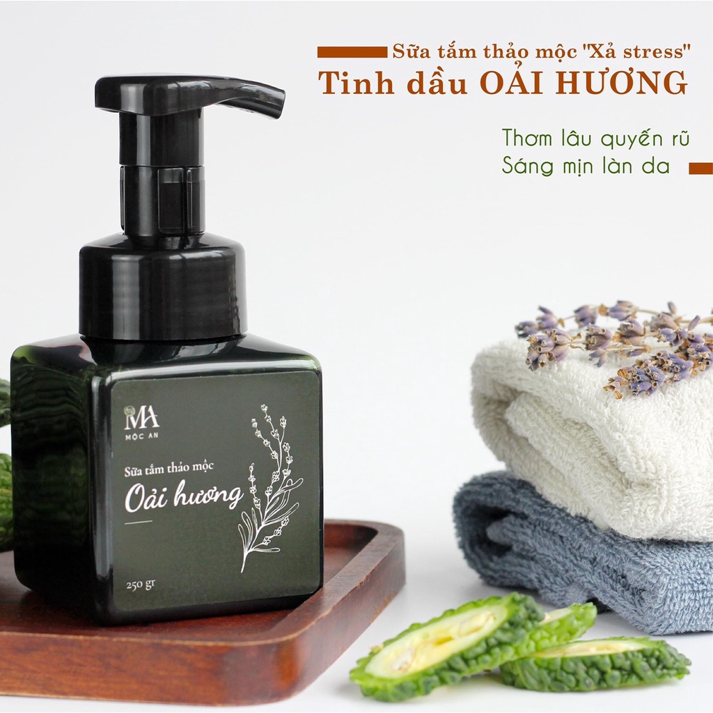 Sữa Tắm Thảo Mộc Tinh Dầu Oải Hương Mộc An Thơm Lâu Quyến Rũ, Chăm Sóc Làn Da Sáng Mịn 250g