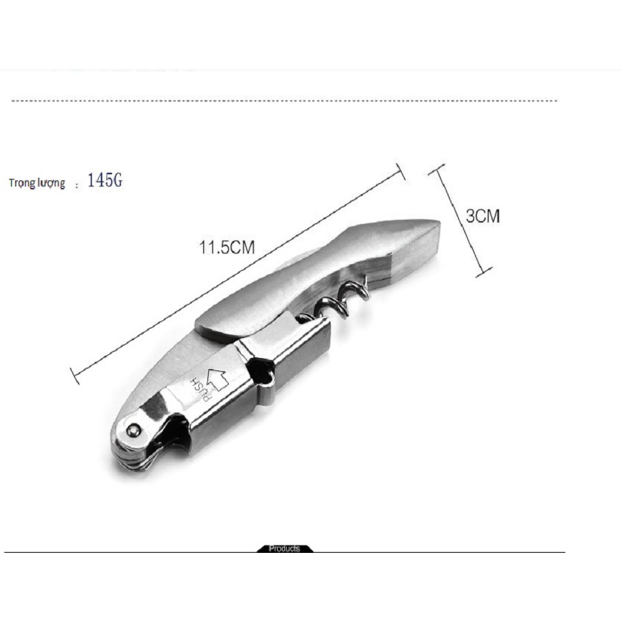 Dụng cụ mở chai vang đa năng cao cấp
