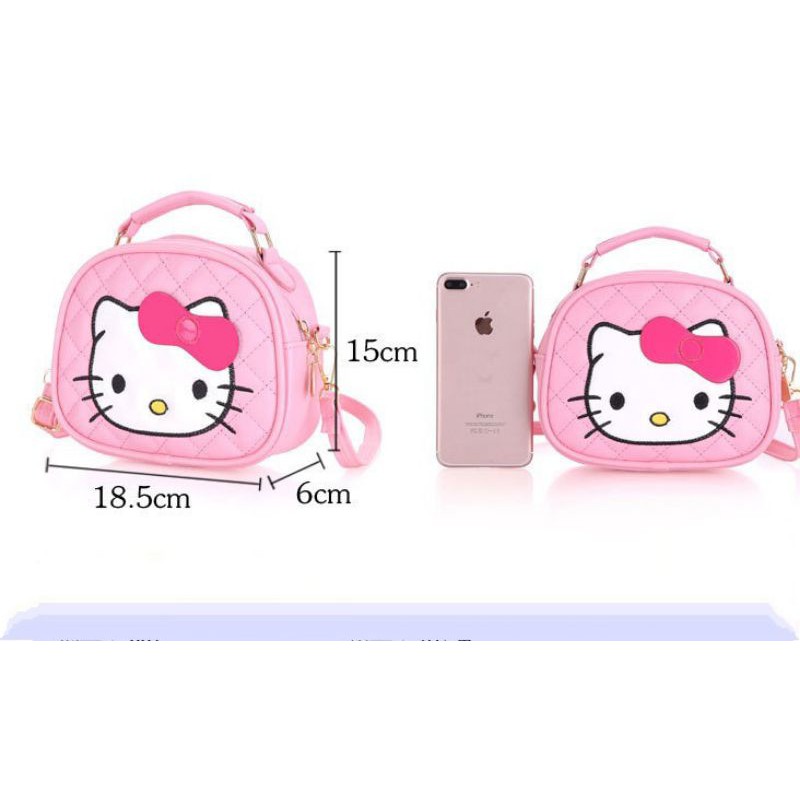 Túi đeo chéo cho bé gái hellokitty size 18 cm