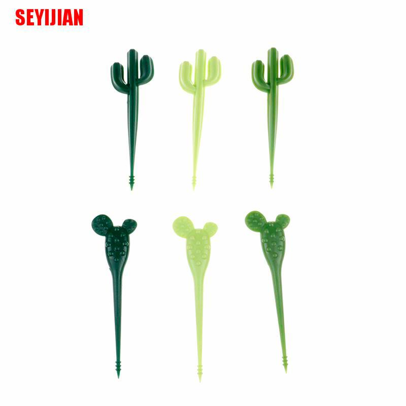 Bộ 6 Nĩa Ăn Trái Cây Hình Xương Rồng Xinh Xắn