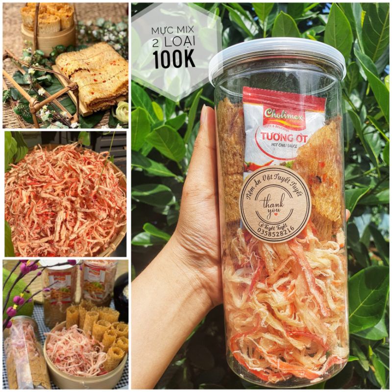 KHÔ MỰC MIX 2 VỊ