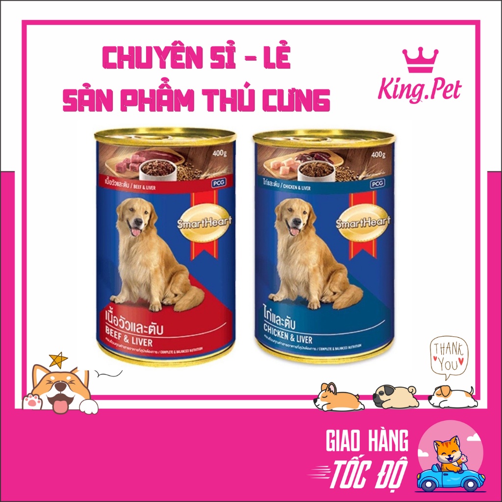 [Mã PET50K giảm Giảm 10% - Tối đa 50K đơn từ 250K] PATE SMARTHEART- THỨC ĂN PATE CHO CHÓ