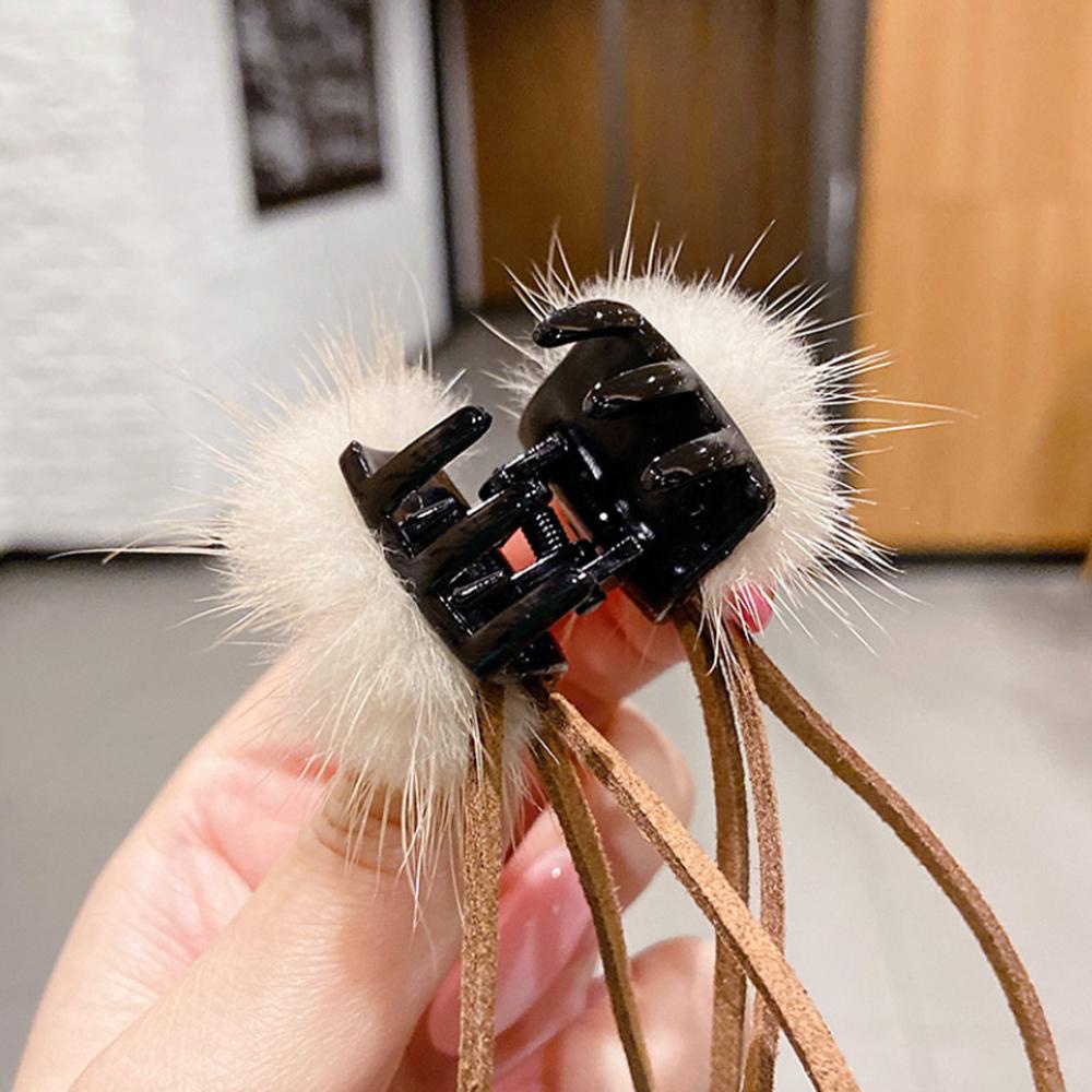 Kẹp Càng Cua Đính Nơ Tua Rua Lấp Lánh Thời Trang Cho Nữ