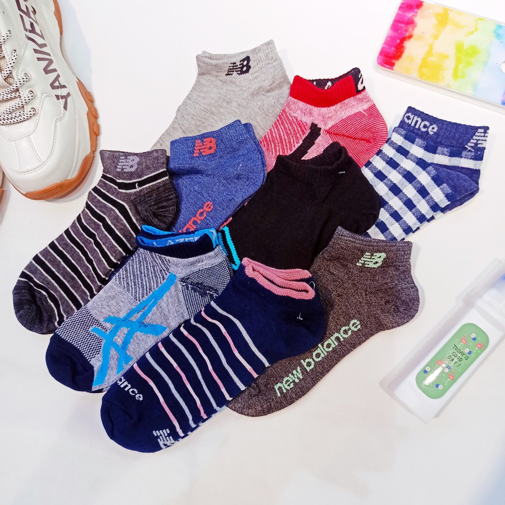 Tất vớ nam nữ cotton cổ ngắn nhiều màu