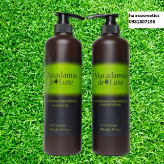 Gội Xả Macadamia DeLuxe cặp 500ml
