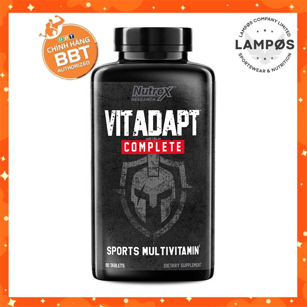 Nutrex Vitadapt, Vitamin Tổng Hợp, Bổ Sung Đầy Đủ Vitamin & Khoáng Chất Thiết Yếu Cho Cơ Thể, 90 viên