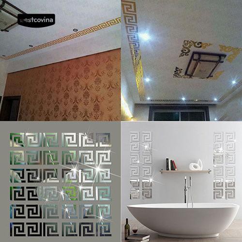 Sticker dán tường tráng gương dùng trang trí