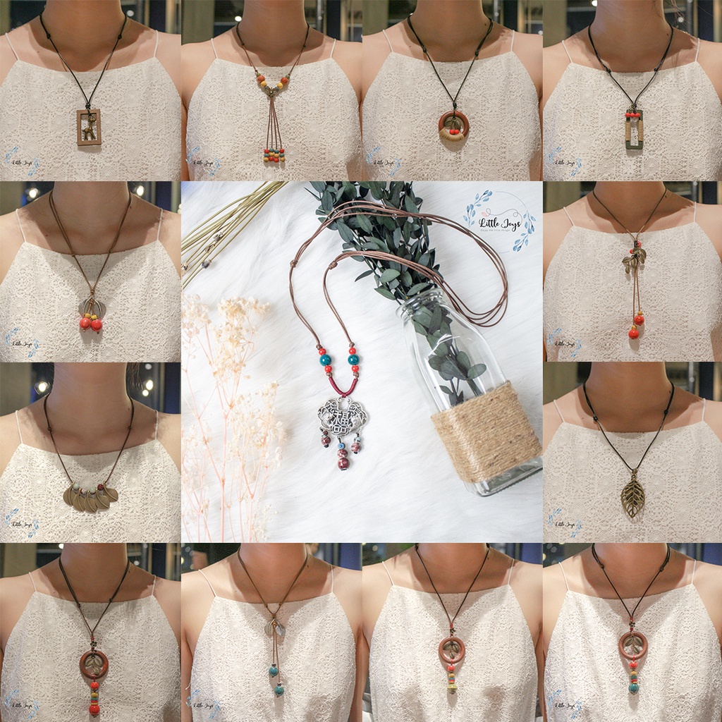 Tổng hợp các mẫu dây chuyền phong cách Bohemian handmade độc đáo trang sức Boho