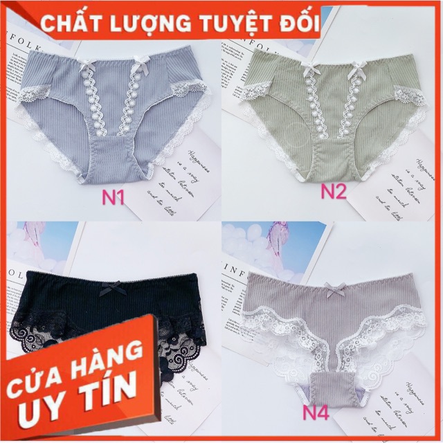 QUẦN LÓT TĂM TRE PHỐI REN CAO CẤP - QUẦN LÓT CO GIẢN - MINHTRANG