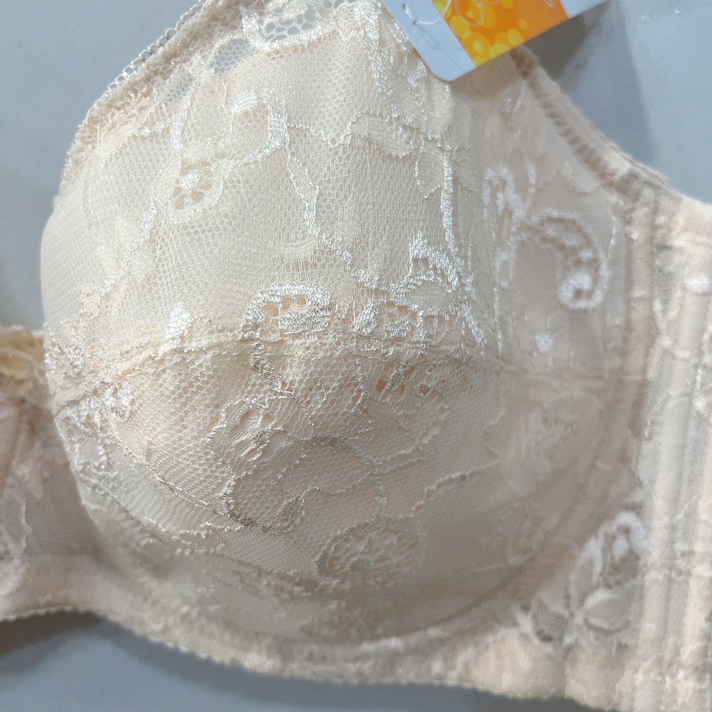 Áo ngực nữ ren nâng ngực bigsize Joy 8331 mút mỏng có gọng cúp xéo nguyên ngực phom lớn 36-38-40-42-44